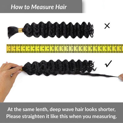 Deep Wave Braiding Hair - Virgin
